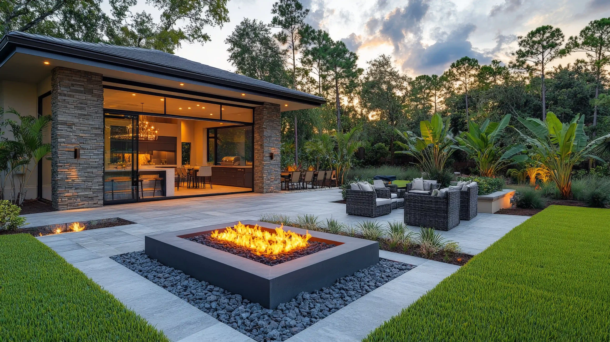 Residential artificial grass install from Outdoor Scapes