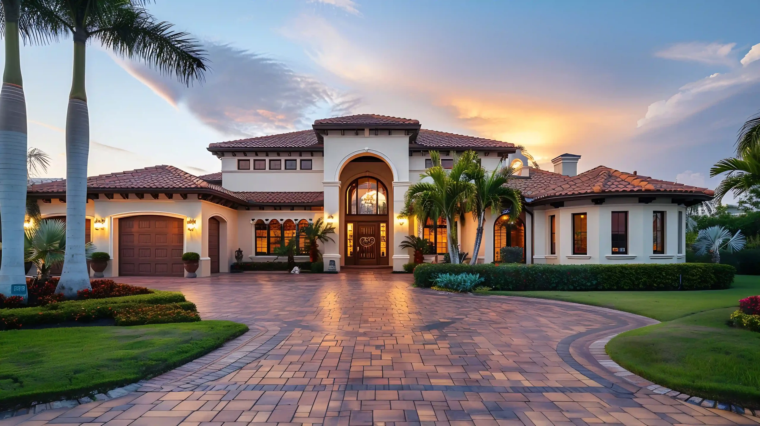 Custom driveway installation from Outdoorscapes in Jacksonville, FL