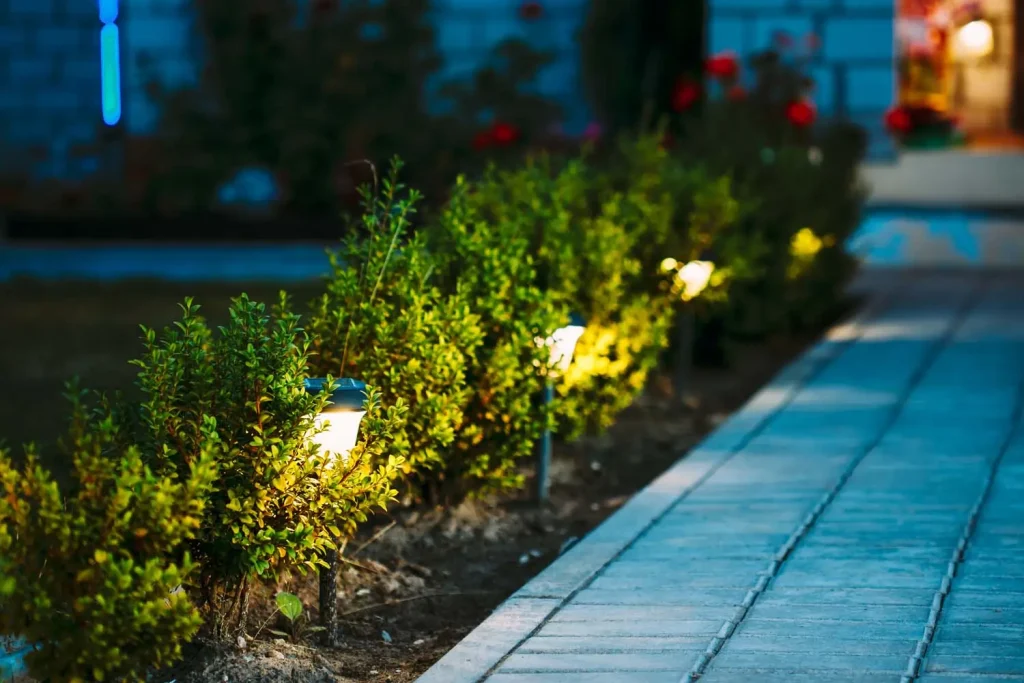 Outdoor lighting installation from Outdoor Scapes