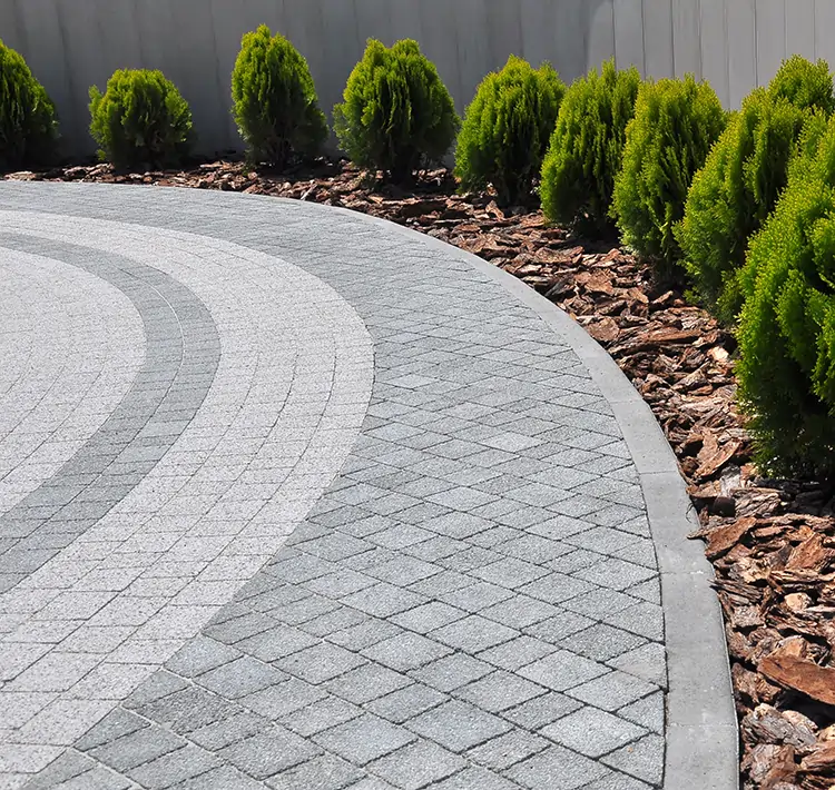 Custom driveway istallation from Outdoorscapes