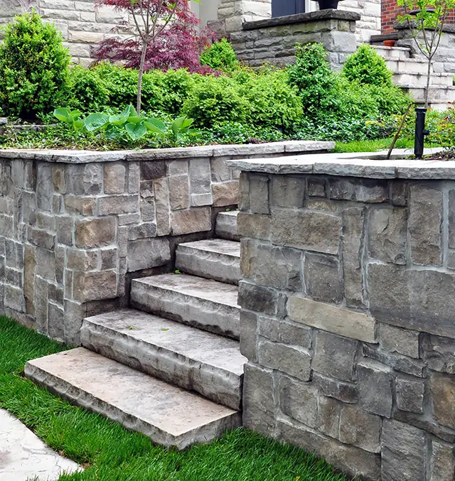 Backyard patio installed by Outdoorscapes