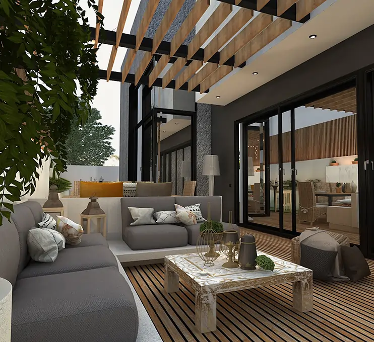Patio designed by Outdoor Scapes