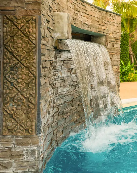 Residential waterfall from My Outdoor Scapes